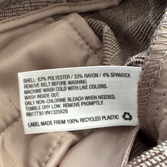 a new day Brown Plaid Women's Pants - Picture 3 of 10